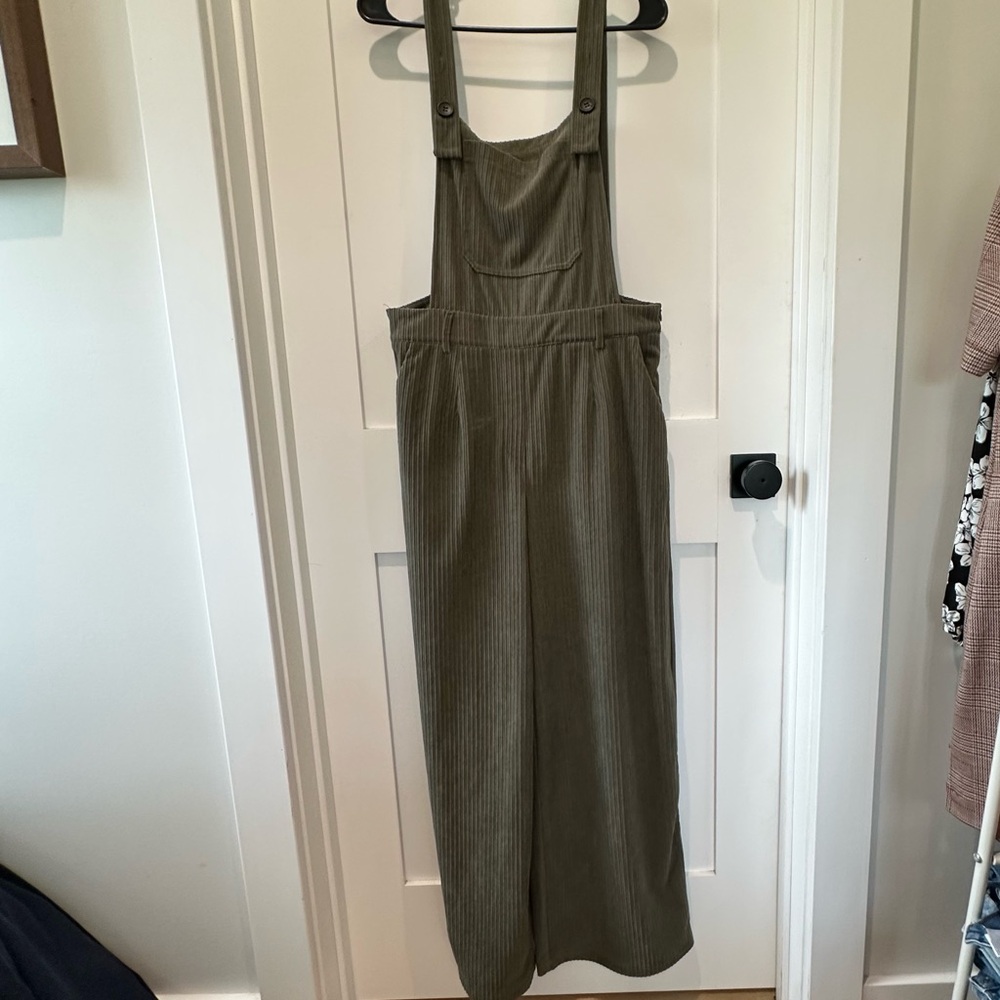 NWT cider corduroy overalls. Size L.
